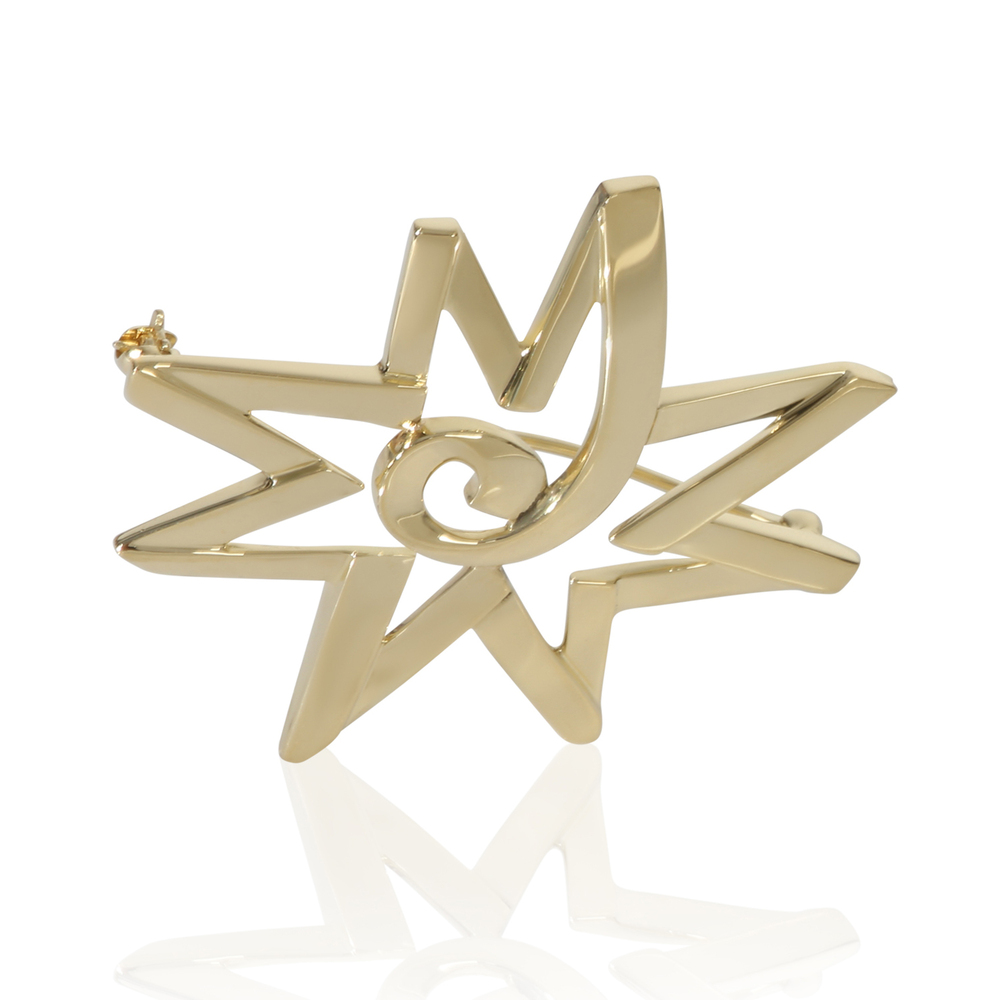 Tiffany & Co. Yellow Gold  Vintage Paloma Picasso Star Brooch